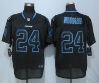New Nike Carolina Panthers -24 Josh Norman Lights Out Black Elite Jerseys
