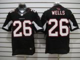 Nike Cardinals -26 Chris Wells Black Alternate Men's Stitched NFL Elite Jersey