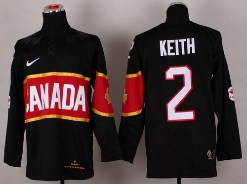 Olympic 2014 CA 2 Duncan Keith Black Stitched NHL Jersey