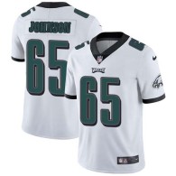 Nike Eagles -65 Lane Johnson White Stitched NFL Vapor Untouchable Limited Jersey