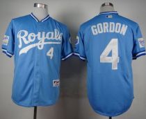Kansas City Royals -4 Alex Gordon Light Blue 1985 Turn Back The Clock Stitched MLB Jersey Kansas City Royals -4 Alex Gordon Light Blue 1985 Turn Back The Clock Stitched MLB Jersey