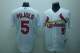 St Louis Cardinals #5 Albert Pujols Stitched White MLB Jersey