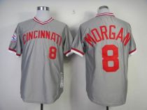 Mitchell And Ness Cincinnati Reds -8 Joe Morgan Grey Throwback Stitched MLB Jersey Mitchell And Ness Cincinnati Reds -8 Joe Morgan Grey Throwback Stitched MLB Jersey