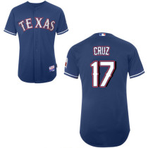 Texas Rangers #17 Nelson Cruz Stitched MLB Blue Cool Base Jersey Texas Rangers #17 Nelson Cruz Stitched MLB Blue Cool Base Jersey