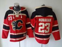 Calgary Flames -23 Sean Monahan Red Sawyer Hooded Sweatshirt Stitched NHL Jersey Calgary Flames -23 Sean Monahan Red Sawyer Hooded Sweatshirt Stitched NHL Jersey