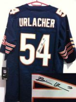 Nike Bears -54 Brian Urlacher Navy Blue Team Color Stitched NFL Elite Autographed Jersey Nike Bears -54 Brian Urlacher Navy Blue Team Color Stitched NFL Elite Autographed Jersey