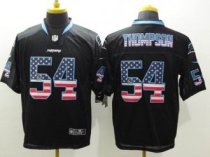 Nike Carolina Panthers -54 Shaq Thompson Black Stitched NFL Elite USA Flag Fashion Jersey Nike Carolina Panthers -54 Shaq Thompson Black Stitched NFL Elite USA Flag Fashion Jersey