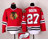 Autographed Chicago Blackhawks -27Jeremy Roenick Stitched Red NHL Jersey