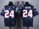 Nike New England Patriots -24 Darrelle Revis Navy Blue Team Color Super Bowl XLIX Champions Patch Me
