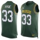 Nike Green Bay Packers -33 Micah Hyde Green Team Color Stitched NFL Limited Tank Top Jersey