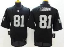 Nike Oakland Raiders -81 Tim Brown Black Team Color NFL Elite Jersey Nike Oakland Raiders -81 Tim Brown Black Team Color NFL Elite Jersey