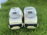 Authentic Balenciaga triple S white blue