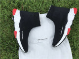 Authentic Balenciaga Speed Trainer black red (women)