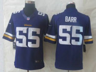 New Nike Minnesota Vikings Vikings -55 Anthony Barr Purple Limited Jerseys