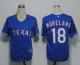 Texas Rangers #18 Mitch Moreland Blue Cool Base Stitched MLB Jersey