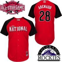 Colorado Rockies -28 Nolan Arenado Red 2015 All-Star National League Stitched MLB Jersey Colorado Rockies -28 Nolan Arenado Red 2015 All-Star National League Stitched MLB Jersey