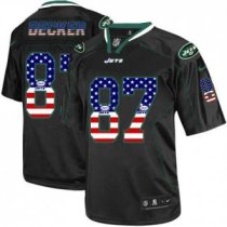 New York Jets -87 Eric Decker Black NFL Elite USA Flag Fashion Jersey New York Jets -87 Eric Decker Black NFL Elite USA Flag Fashion Jersey