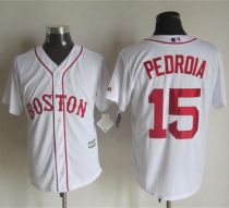 Boston Red Sox #15 Dustin Pedroia White Alternate Home New Cool Base Stitched MLB Jersey Boston Red Sox #15 Dustin Pedroia White Alternate Home New Cool Base Stitched MLB Jersey