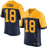 Nike Green Bay Packers #18 Randall Cobb Navy Blue Alternate Men's Stitched NFL New Elite Jersey