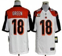 Nike Bengals -18 A J Green White With C Patch Stitched NFL Game Jersey Nike Bengals -18 A J Green White With C Patch Stitched NFL Game Jersey