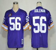 Mitchell And Ness Hall of Fame 2012 Vikings -56 Chris Doleman Purple Stitched Throwback NFL Jersey