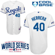 Kansas City Royals -40 Kelvin Herrera White Cool Base W 2014 World Series Patch Stitched MLB Jersey Kansas City Royals -40 Kelvin Herrera White Cool Base W 2014 World Series Patch Stitched MLB Jersey