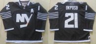 New York Islanders -21 Kyle Okposo Black Alternate Stitched NHL Jersey