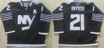 New York Islanders -21 Kyle Okposo Black Alternate Stitched NHL Jersey