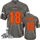 Nike Denver Broncos #18 Peyton Manning Grey Super Bowl XLVIII Men's Stitched NFL Elite Vapor Jersey