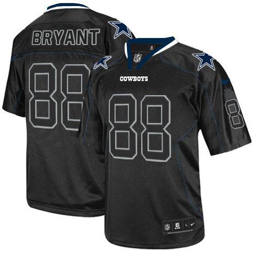Nike Dallas Cowboys #88 Dez Bryant Lights Out Black Men's Stitched NFL Elite Jersey