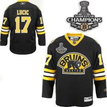 Boston Bruins 2011 Stanley Cup Champions Patch -17 Milan Lucic Black Third Stitched NHL Jersey Boston Bruins 2011 Stanley Cup Champions Patch -17 Milan Lucic Black Third Stitched NHL Jersey