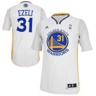 Revolution 30 Golden State Warriors -31 Festus Ezeli White Alternate Stitched NBA Jersey