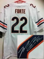 NEW NFL Chicago Bears 22 Matt Forte White Jerseys(Signed Elite) NEW NFL Chicago Bears 22 Matt Forte White Jerseys(Signed Elite)