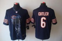 Nike Bears -6 Jay Cutler Navy Blue Team Color Stitched NFL Helmet Tri-Blend Limited Jersey Nike Bears -6 Jay Cutler Navy Blue Team Color Stitched NFL Helmet Tri-Blend Limited Jersey