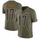 Nike Chargers -17 Philip Rivers Olive Stitched NFL Limited 2017 Salute to Service Jersey