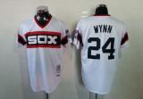 Mitchell And Ness 1983 Chicago White Sox -24 Early Wynn White Throwback Stitched MLB Jersey