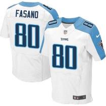 Nike Tennessee Titans -80 Anthony Fasano White Stitched NFL Elite Jersey Nike Tennessee Titans -80 Anthony Fasano White Stitched NFL Elite Jersey