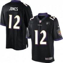 Nike Ravens -12 Jacoby Jones Black Alternate With Art Patch Stitched NFL Limited Jersey Nike Ravens -12 Jacoby Jones Black Alternate With Art Patch Stitched NFL Limited Jersey