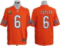 Nike Bears -6 Jay Cutler Orange Alternate With C Patch Stitched NFL Game Jersey Nike Bears -6 Jay Cutler Orange Alternate With C Patch Stitched NFL Game Jersey