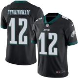 Nike Eagles -12 Randall Cunningham Black Stitched NFL Color Rush Limited Jersey