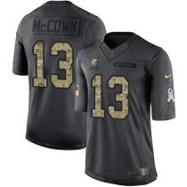 Cleveland Browns -13 Josh McCown Nike Anthracite 2016 Salute to Service Jersey Cleveland Browns -13 Josh McCown Nike Anthracite 2016 Salute to Service Jersey