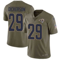 Nike Rams -29 Eric Dickerson Olive Stitched NFL Limited 2017 Salute to Service Jersey Nike Rams -29 Eric Dickerson Olive Stitched NFL Limited 2017 Salute to Service Jersey