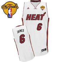 Miami Heat Finals Patch -6 LeBron James Revolution 30 White Stitched NBA Jersey Miami Heat Finals Patch -6 LeBron James Revolution 30 White Stitched NBA Jersey