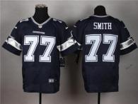Nike Dallas Cowboys #77 Tyron Smith Navy Blue Team Color Men's Stitched NFL Elite Jersey