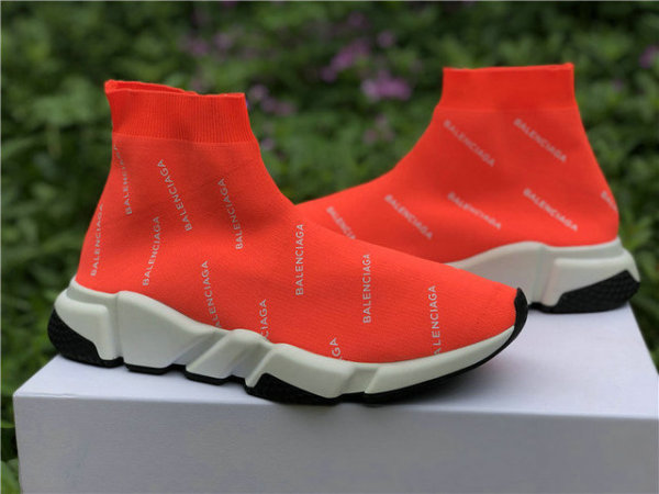 Authentic Balenciaga Speed Trainer Red white