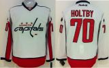 Washington Capitals -70 Braden Holtby White Stitched NHL Jersey