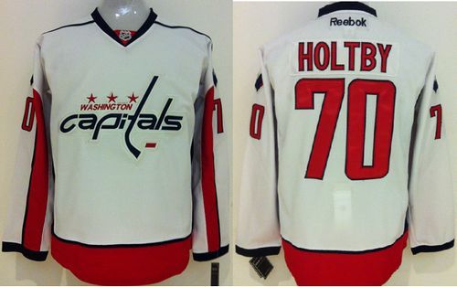 Washington Capitals -70 Braden Holtby White Stitched NHL Jersey