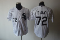 Chicago White Sox -72 Carlton Fisk Stitched White MLB Jersey