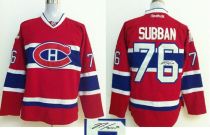 Montreal Canadiens -76 PK Subban Red Autographed Stitched NHL Jersey Montreal Canadiens -76 PK Subban Red Autographed Stitched NHL Jersey
