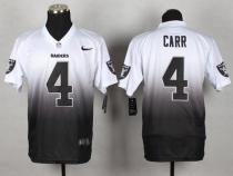 Nike Oakland Raiders #4 Derek Carr White Black Men's Stitched NFL Elite Fadeaway Fashion Jersey Nike Oakland Raiders #4 Derek Carr White Black Men's Stitched NFL Elite Fadeaway Fashion Jersey